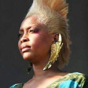 Erykah Badu Brass Statement Earrings